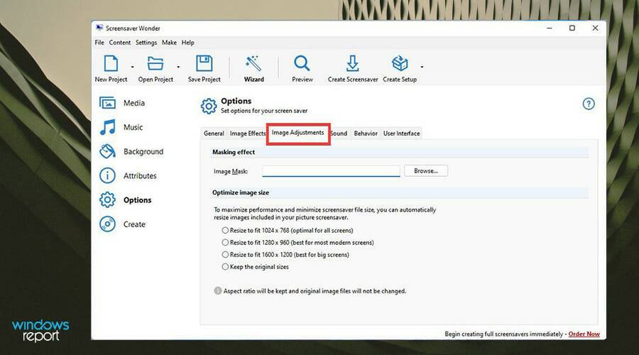 如何在 Windows 上创建自定义的屏幕保护程序文件(.scr)？