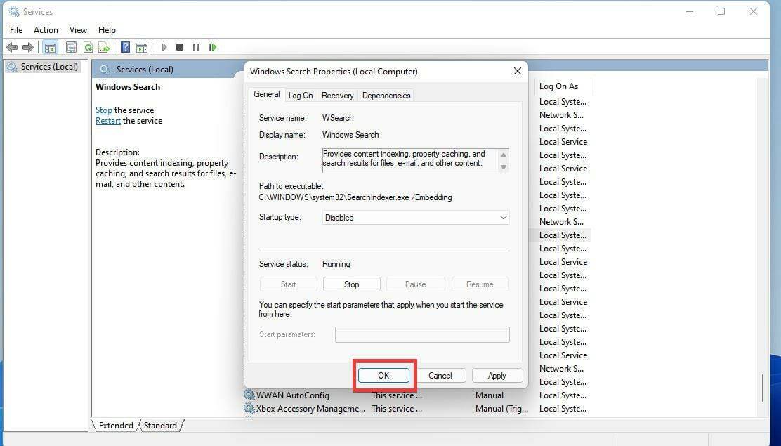 如何禁用 Windows 11中的搜索功能？