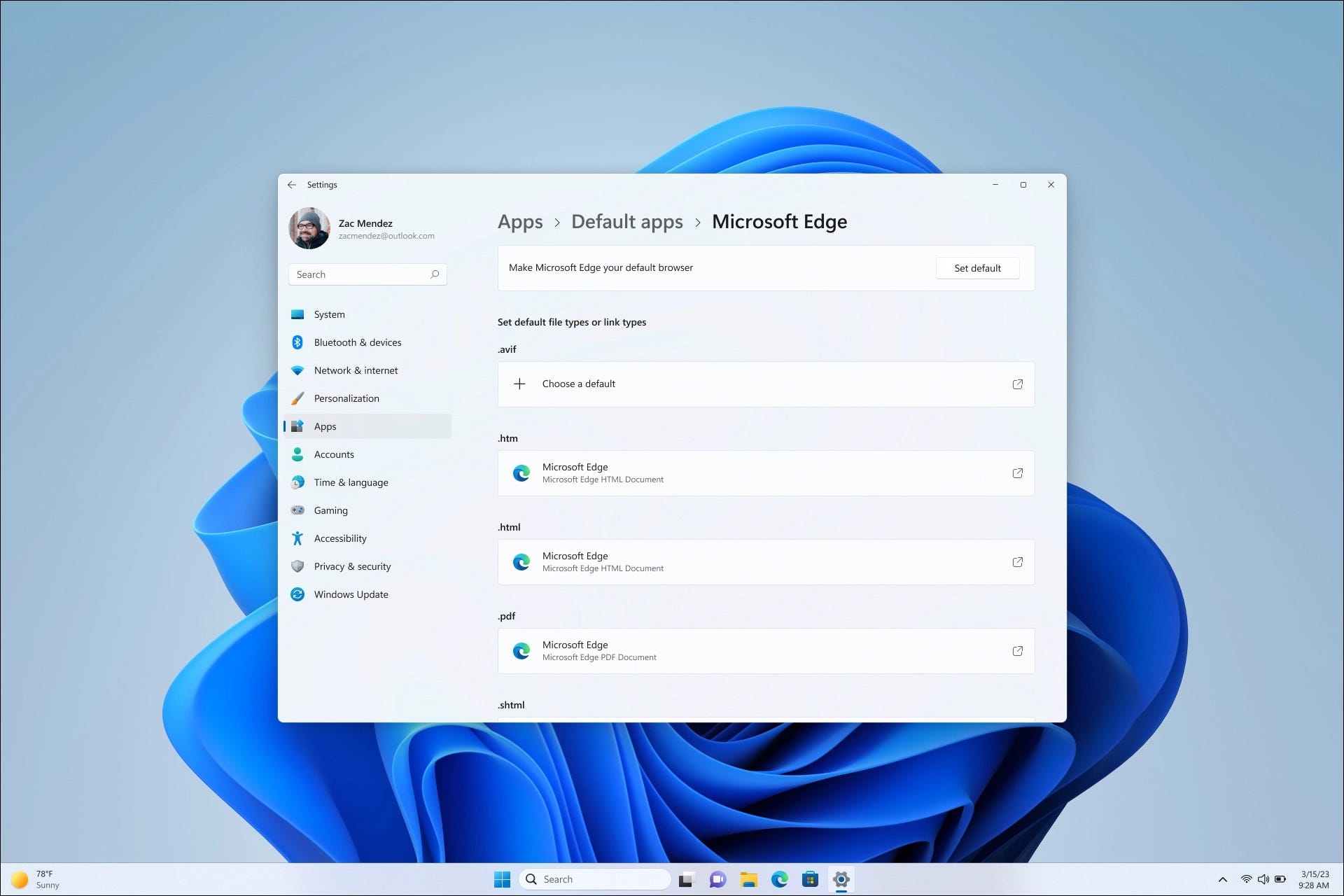 Windows 11 将让您更好地控制默认应用程序