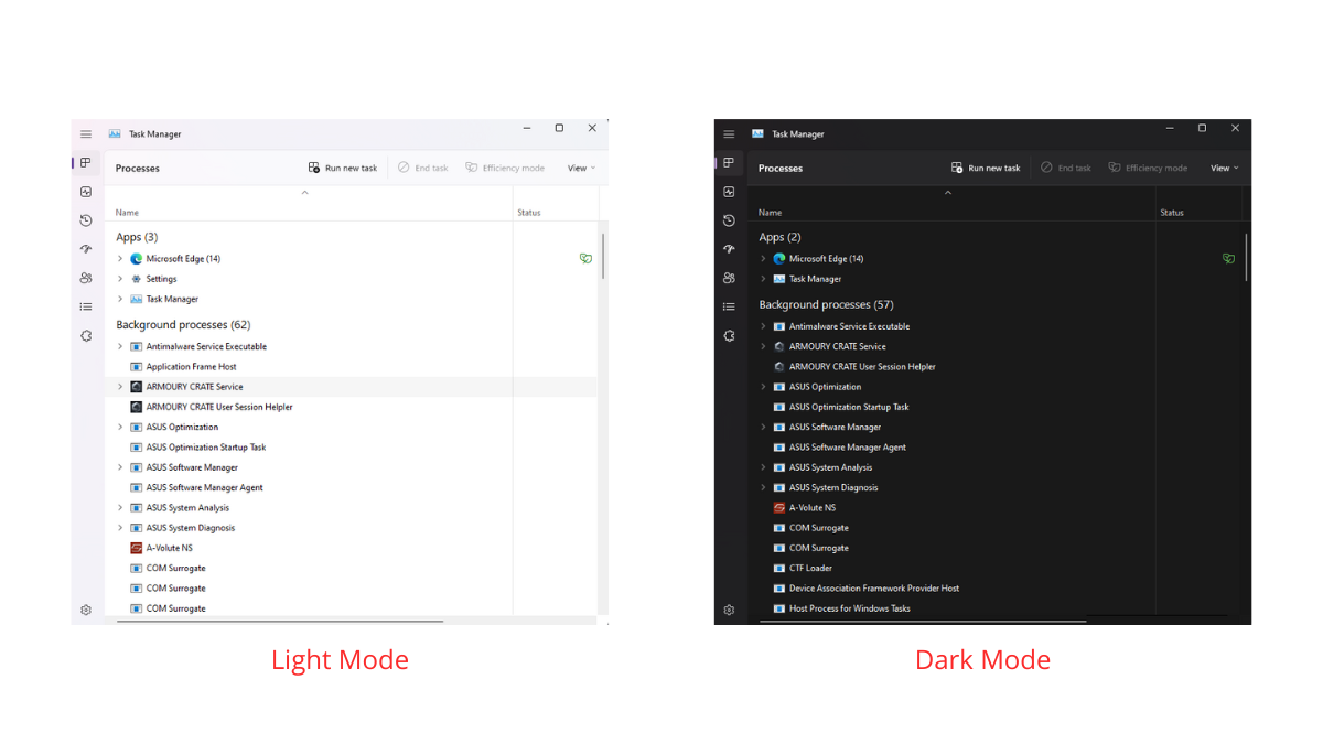Windows 11 22H2 更新任务管理器中的新增功能