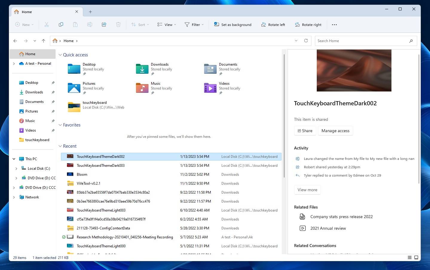 Windows 11 更新泄漏:现代音量混合器、实验工具和新的文件资源管理器