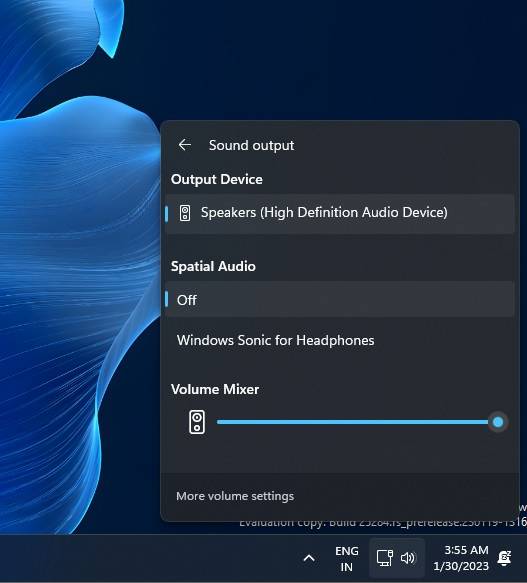 Windows 11 更新泄漏:现代音量混合器、实验工具和新的文件资源管理器