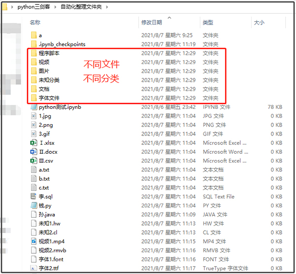 Python小工具:轻松整理复杂文件夹