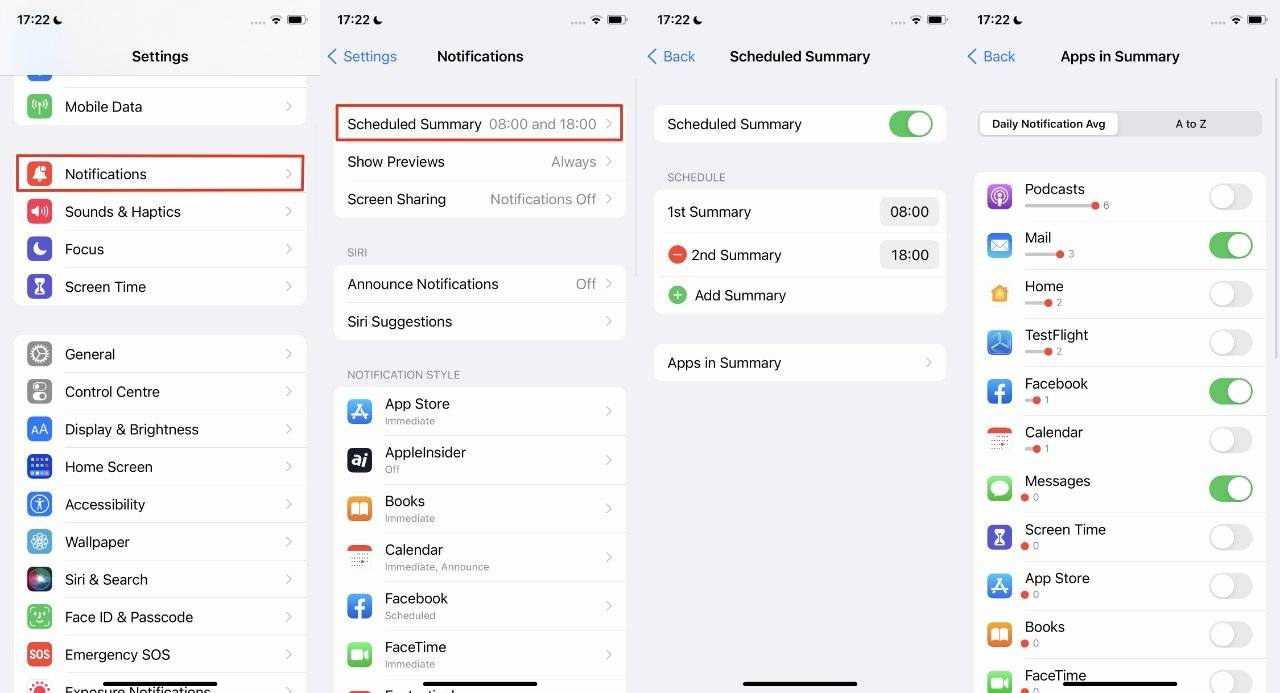 如何在 iOS 15 中使用通知摘要