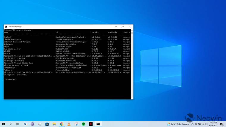 Windows Package Manager 1.3.1681 RC 增加了对便携式应用安装的支持