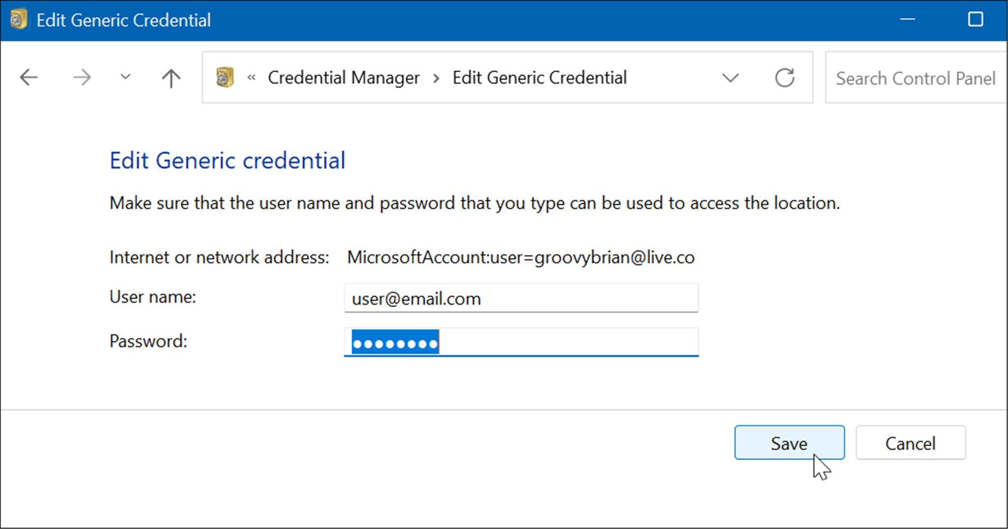 如何在 Windows 11 中使用凭据管理器存储和管理凭据