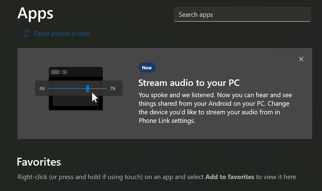 您很快就可以将 Android 手机的音频流式传输到 Windows 11