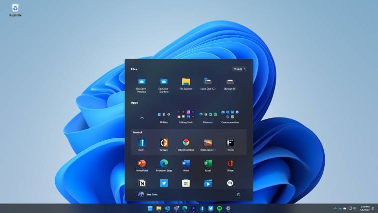 Start11 v1.1 可为 Windows 10 和 11 增加图标锁定、应用文件夹、Fences 支持等功能