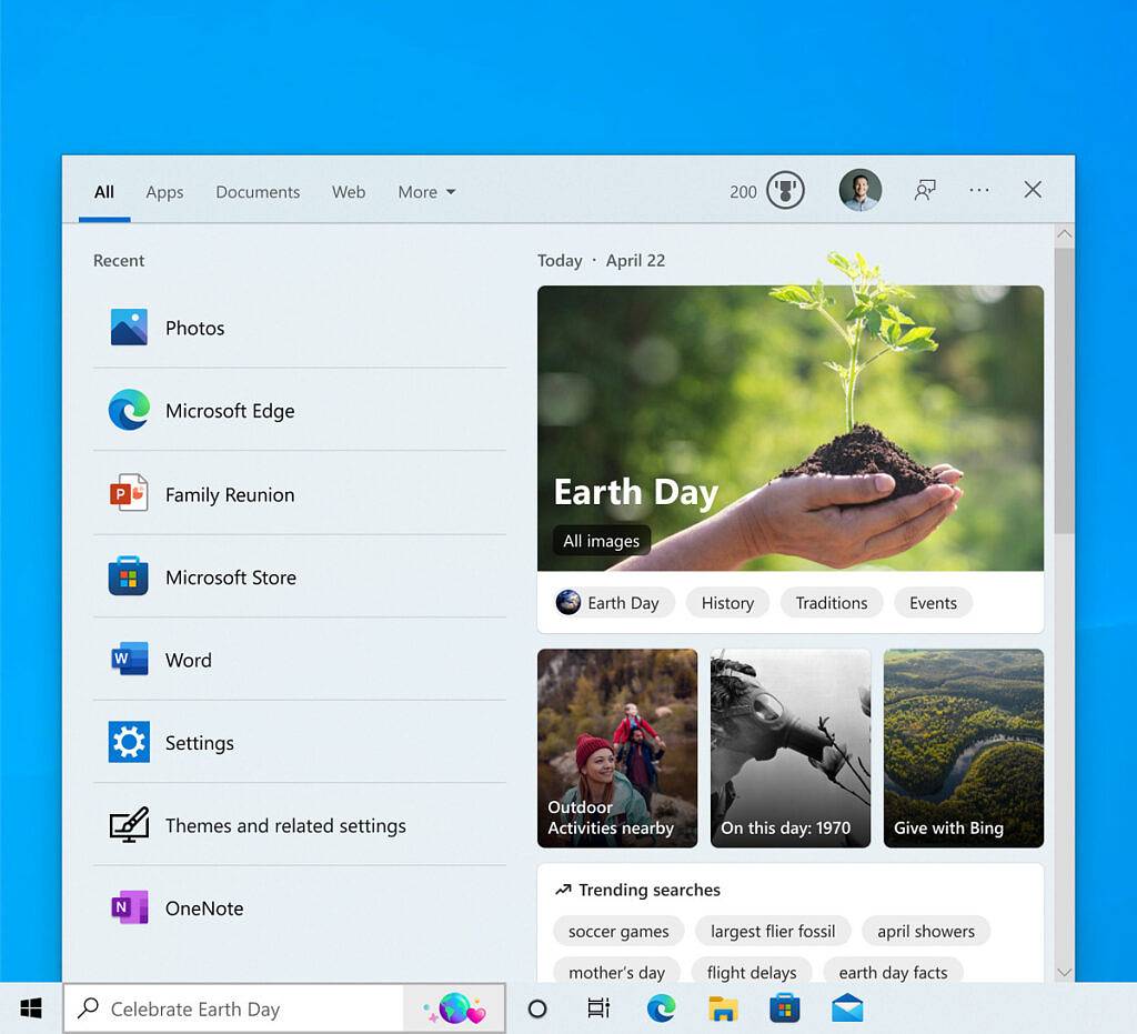 微软推出带有搜索亮点的 Windows 10 build 19044.1645