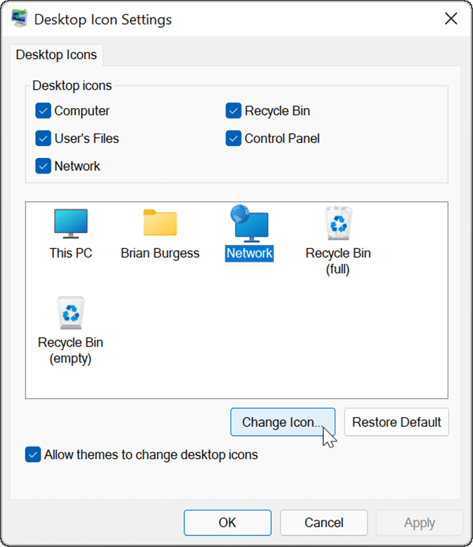 如何在 Windows 11 上恢复经典桌面图标的显示
