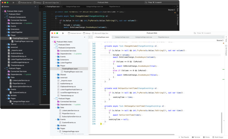 Visual Studio 2022 for Mac 17.0 附带原生 macOS UI 和 Apple Silicon 支持