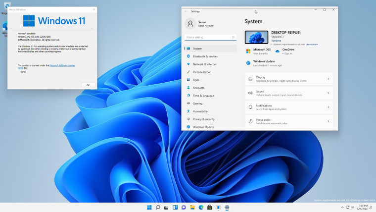 Windows 11 Build 22000.588(KB5011563)引入“不满足系统要求”问题进入Beta通道