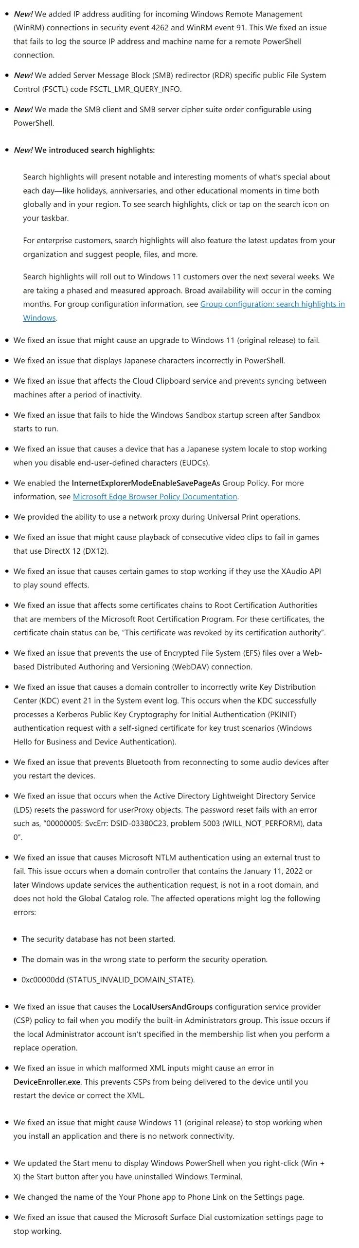 微软向 Release Preview 频道发布 Windows 11 Build 22000.776