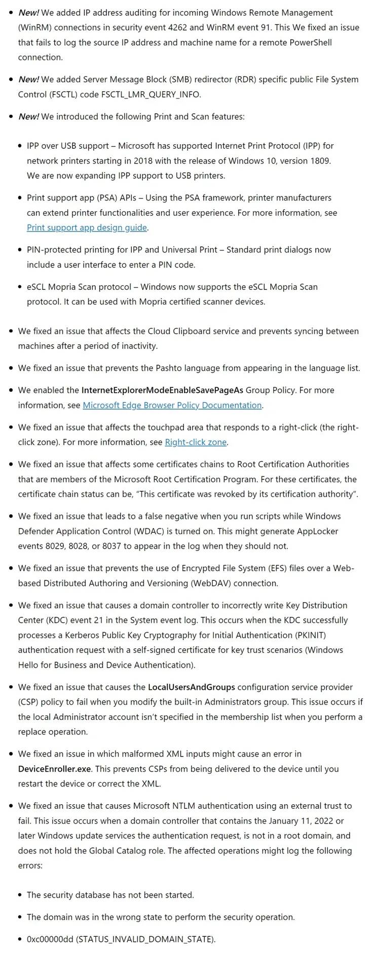 微软将 Windows 10 Build 19044.1806 发布到发布预览频道