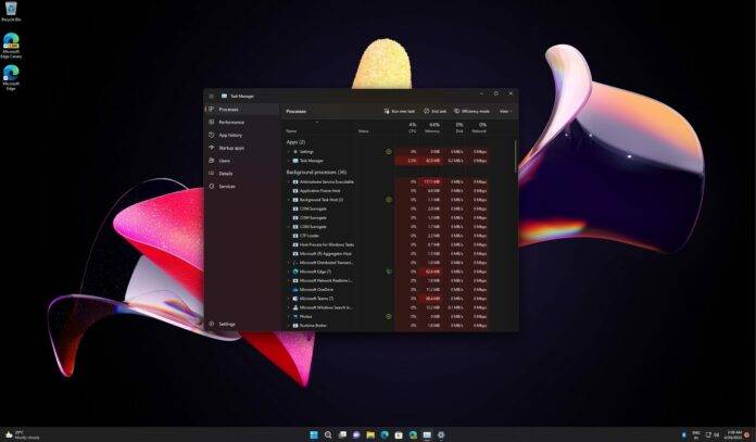 Windows 11 Build 22610 动手：重新设计的任务管理器等