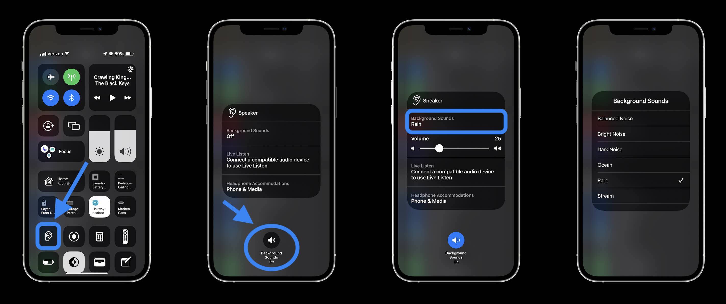 这是背景声音在 iPhone 上的工作方式