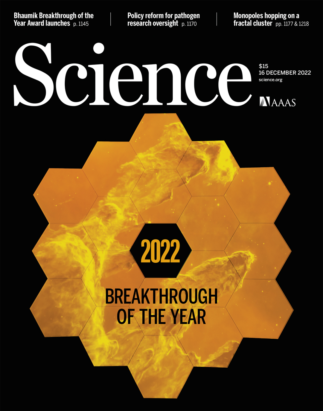 Science年度十大科学研究公布：韦伯望远镜当选，AIGC陪跑！