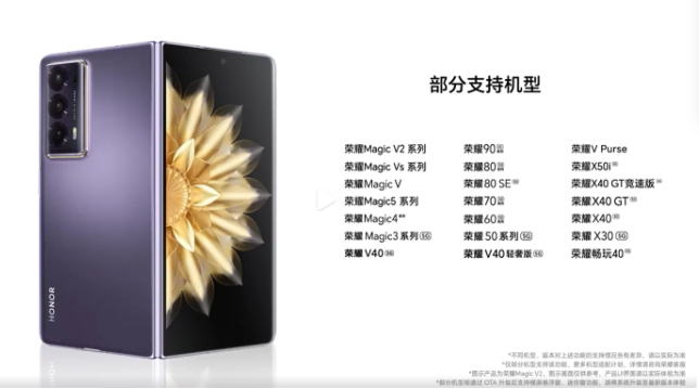 全新升级!荣耀 Magic V2及Magic 5系列:全新推出横屏悬浮窗和迷你窗功能