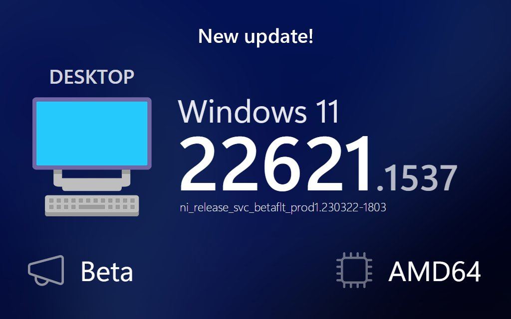 微软发布了Win11 Build 2262x.1537预览版,并附有KB5022910更新的内容汇总