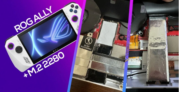 玩家成功将华硕ROG Ally掌机存储容量扩展至4TB，实现突破