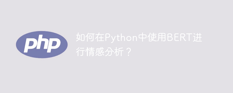 利用Python,使用BERT进行情感分析的方法详解