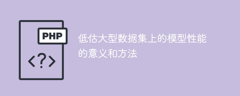 如何避免低估大规模数据集上的模型性能