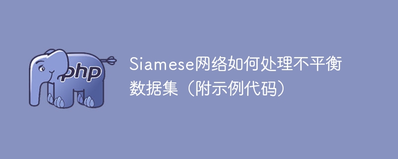 如何使用Siamese网络处理数据集不平衡问题（包含示例代码）