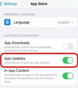 iOS 17 上如何设置自动更新苹果手机应用