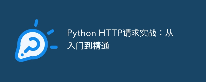 Python HTTP请求实战:从入门到精通