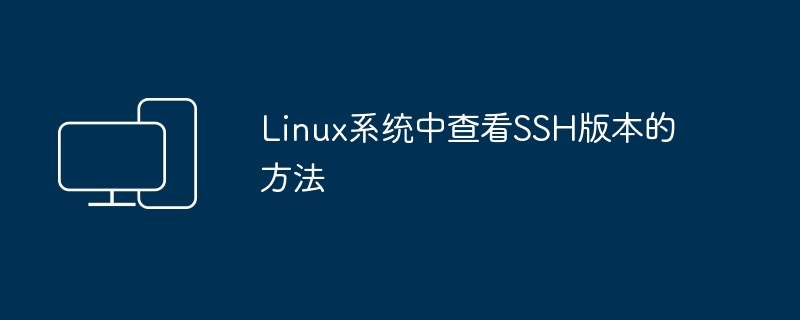 Linux中检查SSH版本的方式