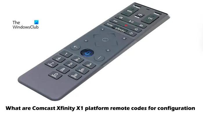 康卡斯特Xfinity X1平台的遥控器配对代码是多少?