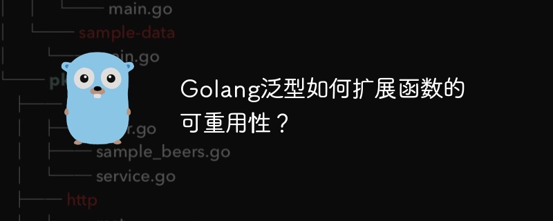 Golang泛型如何扩展函数的可重用性?