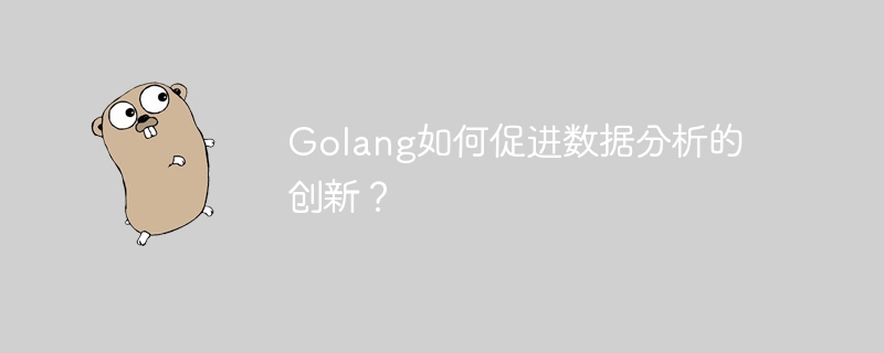 Golang如何促进数据分析的创新?