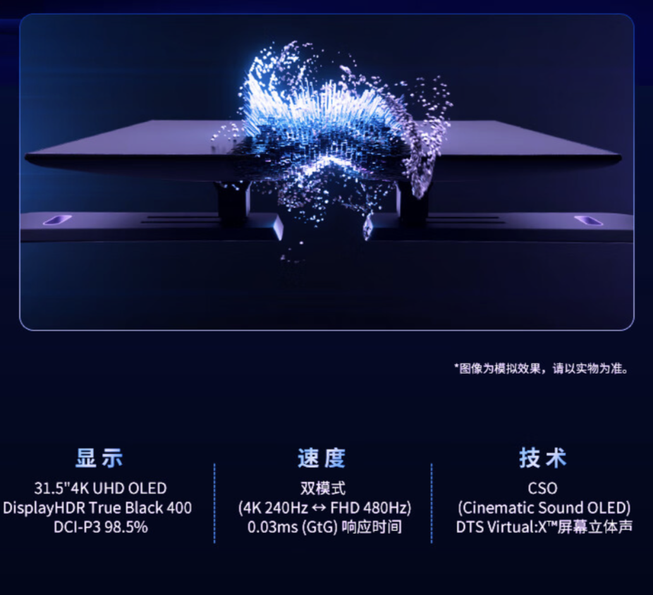 LG 推出 32GS75Q 31.5 英寸 OLED 显示器:4K 240Hz / FHD 480Hz 双模式,11999 元
