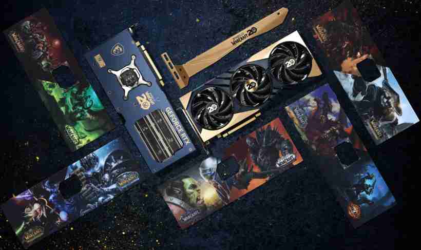 微星推出《魔兽世界》20 周年联名 RTX 4070 SUPER 显卡,附 10 块资料片主题拼图背板