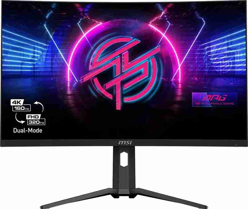 微星展示 MAG 321CUPDF:全球首款曲面双模显示器,支持 4K 160Hz / 1080P 320Hz