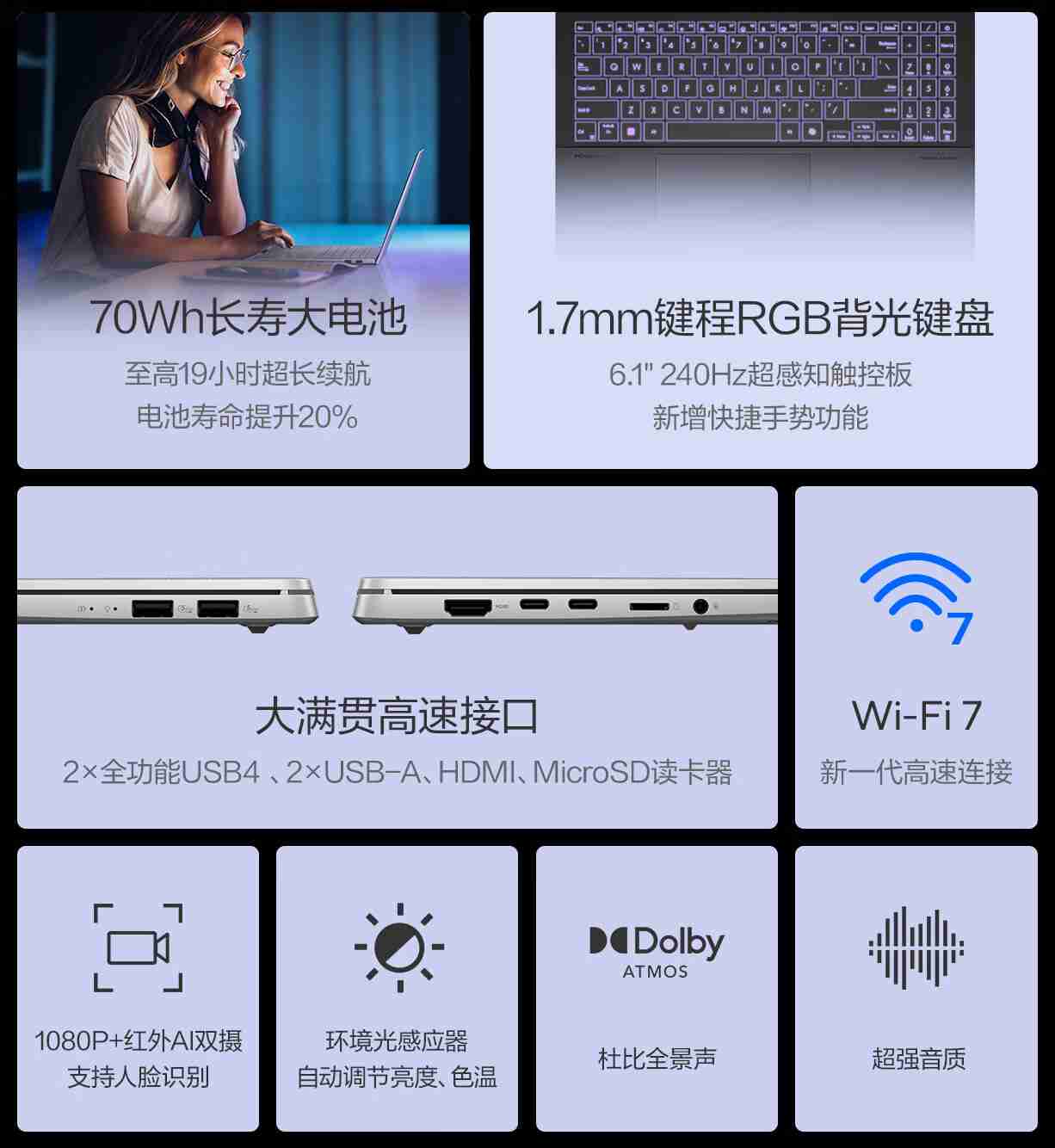 华硕 2024 款无畏 Pro15 骁龙 X Plus 版笔记本开售:32GB+1TB,6999 元