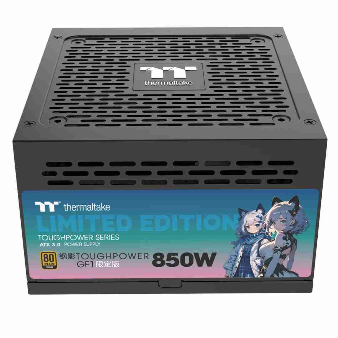曜越钢影 Toughpower GF1 850W 限定版电源开售:二次元“瑶小喵”图案,519 元