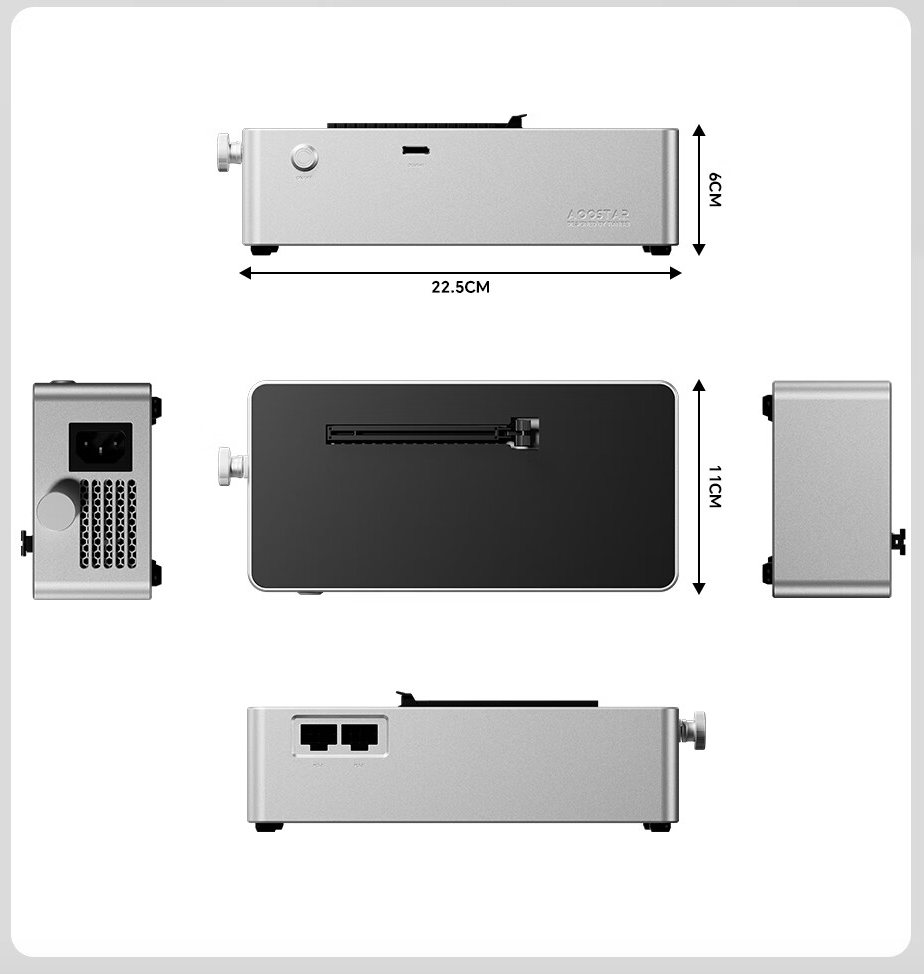 天钡 AG01 OCuLink 显卡坞 6 月 17 日开售:400W 电源、支持 TGX 热插拔,699 元