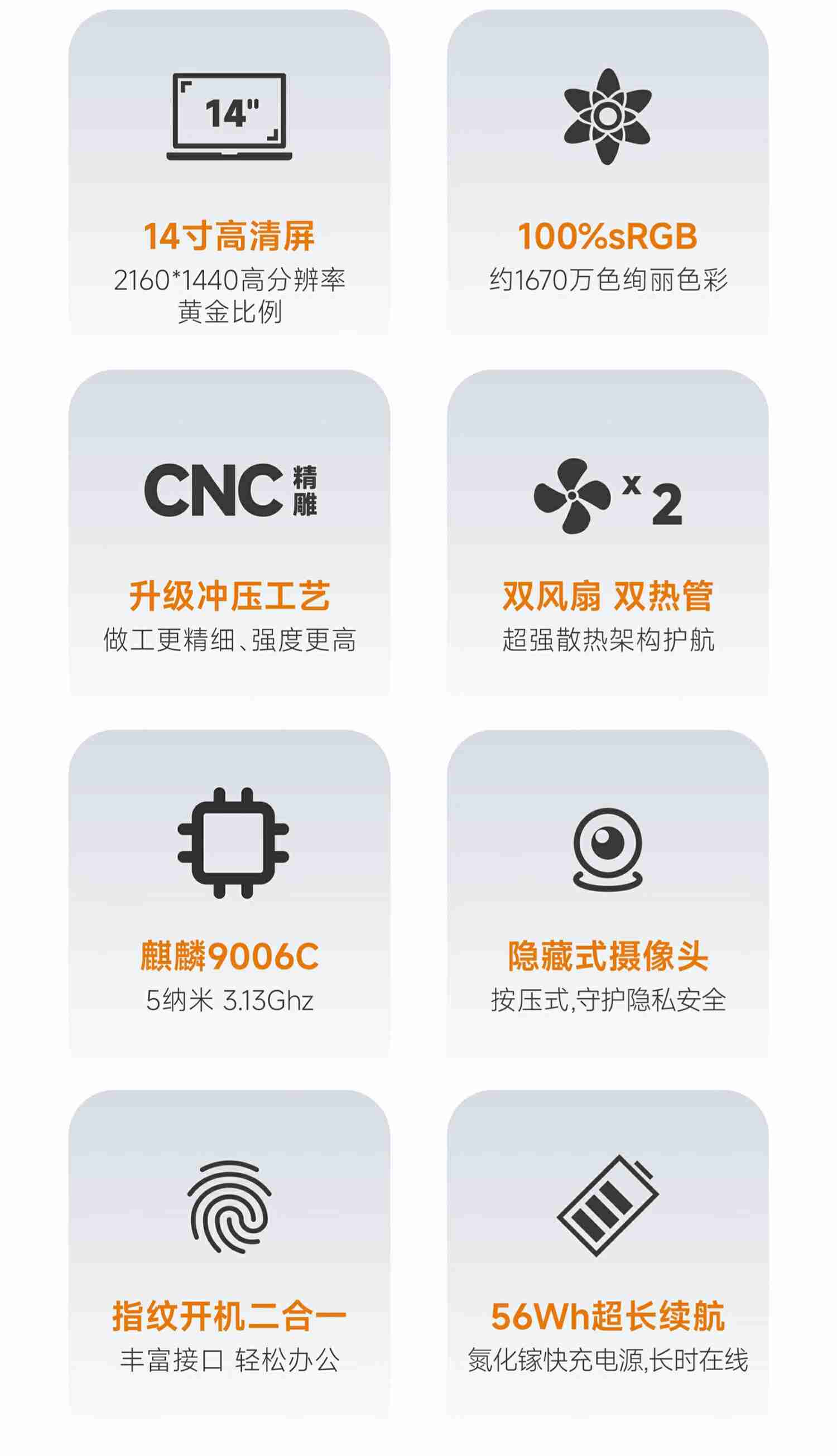 安领信推出“NB6423”笔记本:麒麟 9006C 处理器、按压式摄像头,7500 元