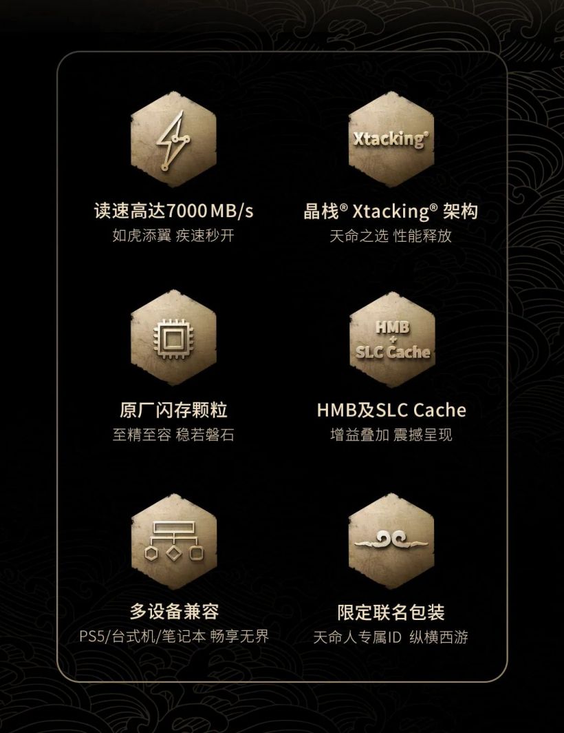 致态 TiPlus 7100 固态硬盘《黑神话:悟空》联名版发售,2TB 定价 1099 元