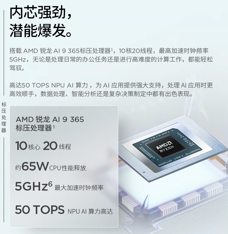 联想 ThinkBook 16+ 2025 锐龙 AI 9 365 版笔记本开售:32G + 1T 售 7999 元