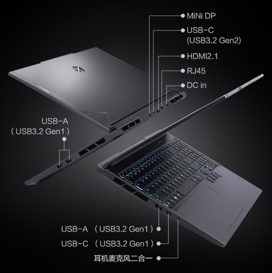 i7 12800HX + RTX 4060,机械革命极光 X 游戏本 4918 元新低