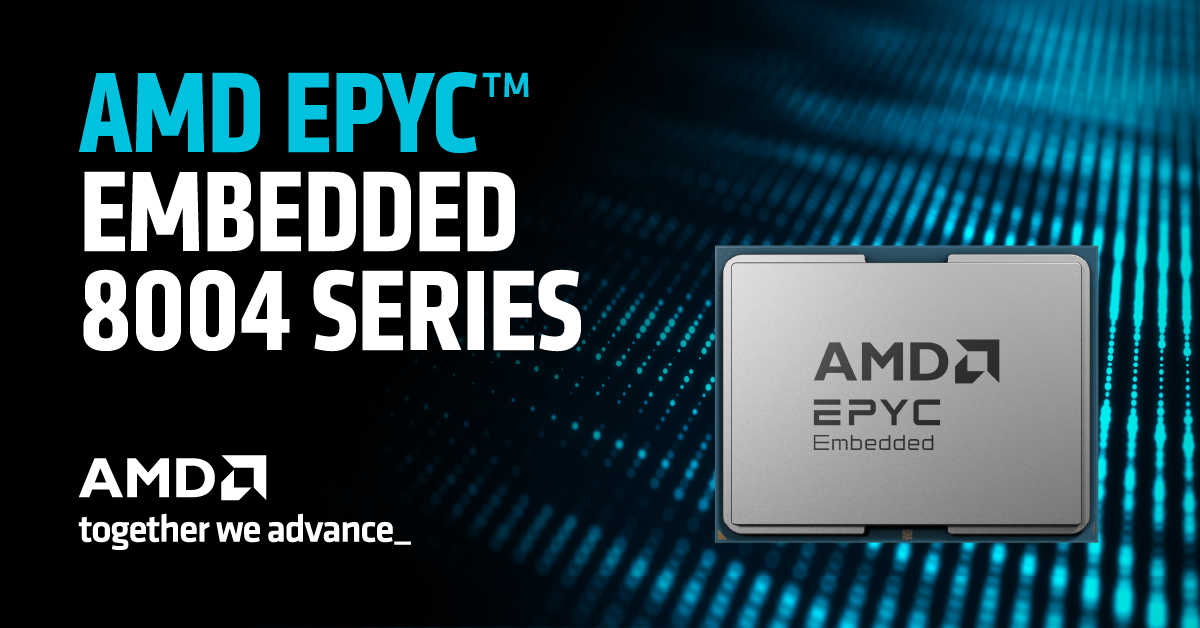 AMD 推出 EPYC Embedded 霄龙嵌入式 8004 系列处理器:Zen 4c 架构,最多 64 核