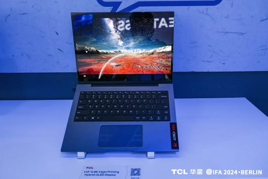 TCL 华星首款印刷 OLED 产品已试产,预计年底前正式量产