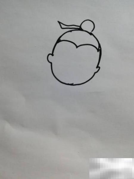 神笔马良简笔画步骤教学