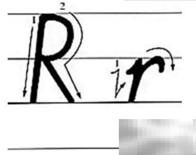 R字母的正确写法教学