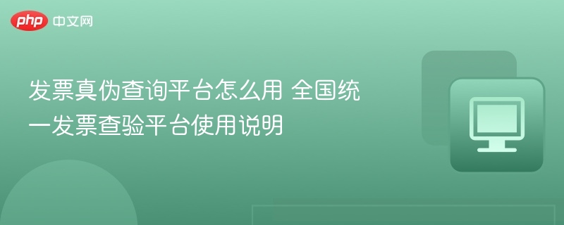 发票真伪查询怎么用？全国平台使用教程