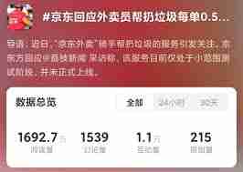 京东外卖骑手帮扔垃圾服务是真的吗