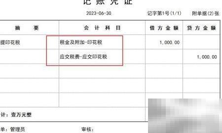 印花税会计处理全解析